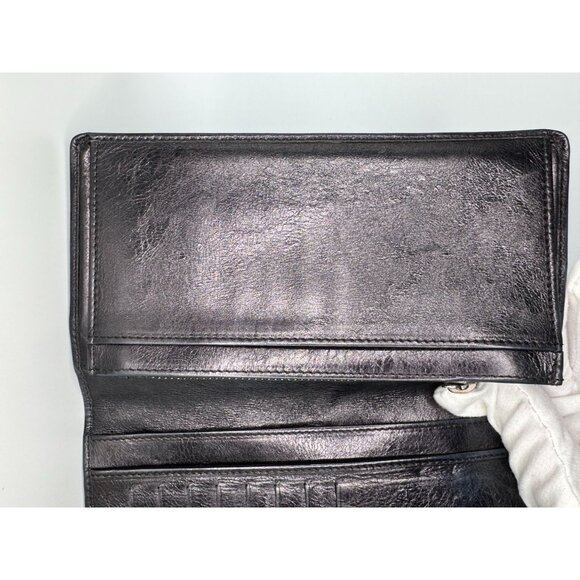 Chanel Black Quilted Leather CC Logo Wallet With Card Slots COA‎ - Picture 7 of 16